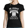T-shirt femme sudoku septuagénaire - Planetee