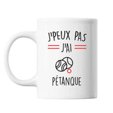 Mug pétanque j'peux pas Blanc - Planetee