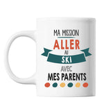 Mug Ma mission Ski avec mes Parents - Planetee