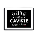 Affiche Caviste Homme Meilleur de France Métier - Planetee