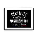 Affiche Maraîchère Femme Métier Meilleure de France - Planetee