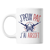 Mug Airsoft j'peux pas Blanc - Planetee