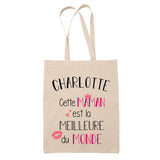 Tote Bag Charlotte Meilleure Maman - Planetee