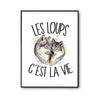 Affiche Loup c'est la vie - Planetee