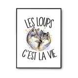 Affiche Loup c'est la vie - Planetee