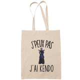 Sac Tote Bag J'peux pas Kendo beige - Planetee