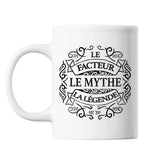 Mug Facteur Le Mythe la Légende blanc - Planetee