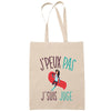 Sac Tote Bag J'peux pas Juge beige - Planetee