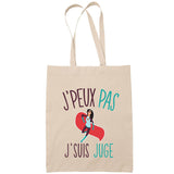 Sac Tote Bag J'peux pas Juge beige - Planetee