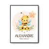 Affiche Alexandre bébé d'amour abeille - Planetee