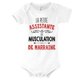 Body bébé La Petite Assistante de Musculation de Marraine - Planetee