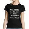 T-shirt femme Claudine départ retraite - Planetee