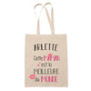 Tote Bag Arlette Meilleure Maman - Planetee