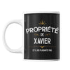 Mug Propriété de Xavier - Planetee