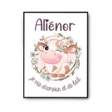 Affiche Aliénor Amour et Biberon de Lait Vache - Planetee