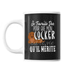 Mug Cocker Je travaille dur - Planetee