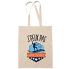 Sac Tote Bag J'peux pas Wakeboard beige - Planetee