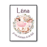 Affiche Léna Amour et Biberon de Lait Vache - Planetee