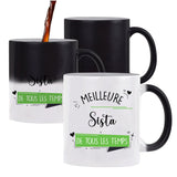 Mug magique Meilleure Sista de tous les temps - Planetee