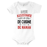 Body bébé La Petite Assistante de Cuisine de Maman - Planetee