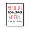 Affiche Double Dutch C'est ma Routine - Planetee