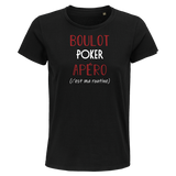 T-shirt femme Poker C'est ma Routine - Planetee