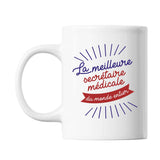 Mug Secrétaire médicale Femme Métier Meilleure de France - Planetee