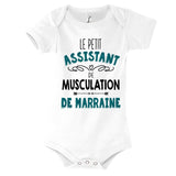 Body bébé Le Petit Assistant de Musculation de Marraine - Planetee