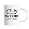 Mug Femme Coach Sportif Meilleure de France | Tasse Blanc métier - Planetee