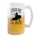 Chope de bière Javelot j'peux pas - Planetee