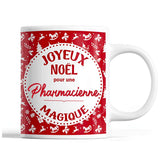 Tasse Noël Pharmacienne femme Rouge - Planetee