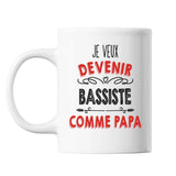 Mug Je veux devenir Bassiste comme Papa - Planetee