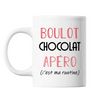Mug Chocolat C'est ma Routine Blanc - Planetee