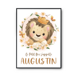 Affiche Augustin bébé Lion Roi - Planetee