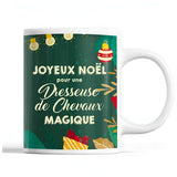 Tasse Noël Dresseuse de Chevaux femme Vert - Planetee