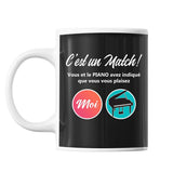 Mug Piano C'est un Match - Planetee