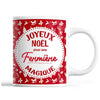 Tasse Noël Fermière femme Rouge - Planetee