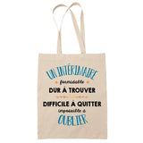 Tote Bag Formidable Intérimaire Cadeau Travail Beige - Planetee