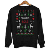 Pull Moche de Noël - Noël Meilleur Boss - Planetee