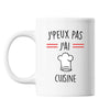 Mug Cuisine toque j'peux pas Blanc - Planetee