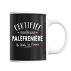 Mug Femme Palefrenière Meilleure de France | Tasse Noire métier - Planetee