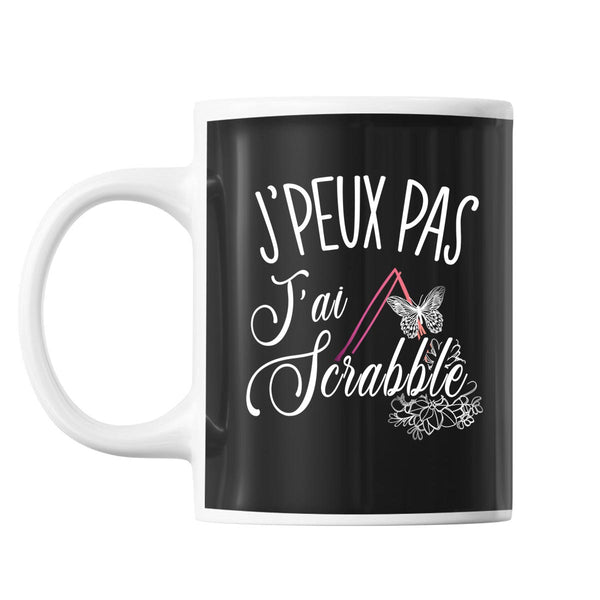 Mug Scrabble j'peux pas Noir - Planetee