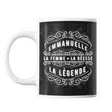 Mug Prénom Emmanuelle La Déesse La Légende - Planetee