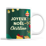 Tasse Noël Christine Vert - Planetee