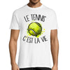 T-shirt homme tennis c'est la vie - Planetee