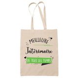 Tote Bag Meilleure Intérimaire de tous les temps - Planetee