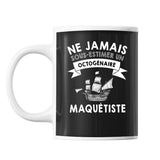 Mug Maquétiste Octogénaire Homme 80 ans - Planetee