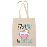 Sac Tote Bag J'peux pas Roman lire beige - Planetee