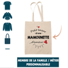 Tote-Bag Le petit bazar de Membre Famille / Métier Personnalisable - Planetee