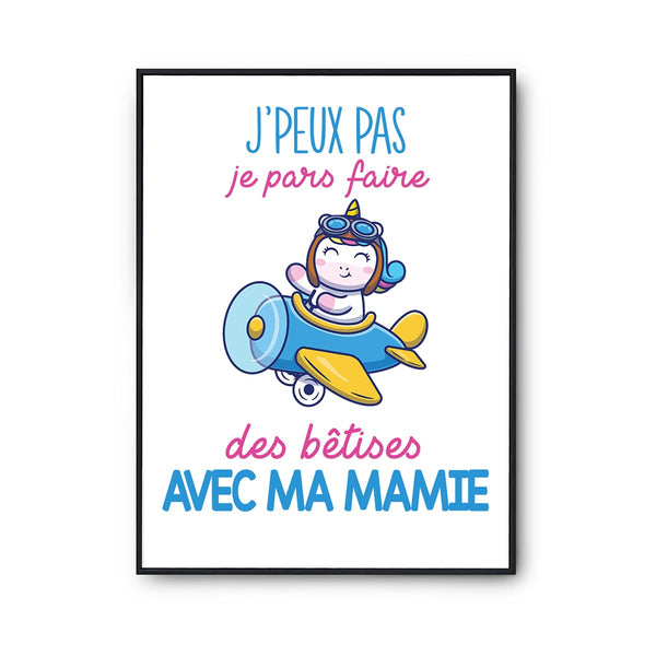 Cadeau Bébé Enfant Bêtises Licorne Famille Personnalisable Fille - Planetee